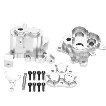 Udskiftning af gearkassehus i aluminiumslegering til TRAXXAS TRX 4 6 Simulation 1 10 RC Bil Sølv