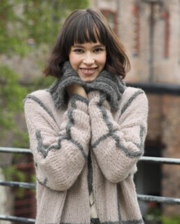 Strikkeoppskrift Jakke Citysquare - Du Store Alpakka