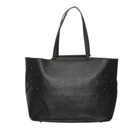 MCM Pre-owned, Pre-owned Canvas shoulder-bags Zwart, Dames, Maat:ONE Size