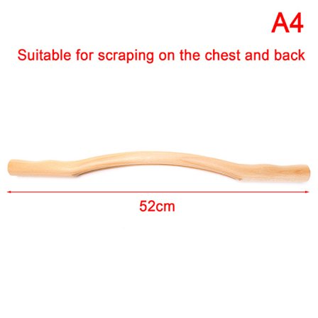 Naturlig tre bambuspinne for massasje Gouache trehals