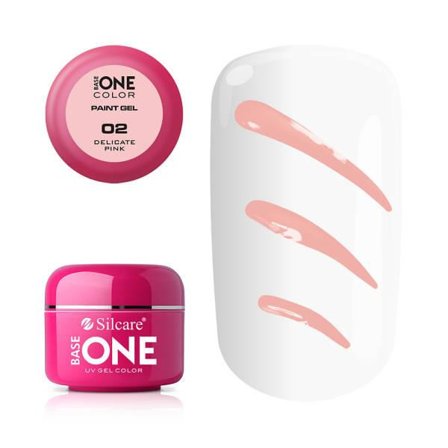 Base One - UV Gel - Paint Gel - Delicate Pink - 02 - 5 gram