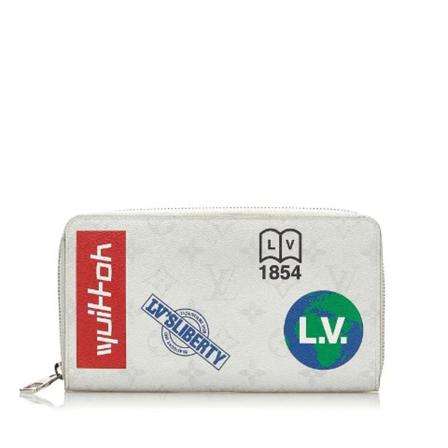 Louis Vuitton Vintage, Pre-owned Wallet Wit, Dames, Maat:ONE Size,Canvas