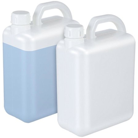 2 st Påfyllningsbara Vattenkannor i Plast med Lock Förvaringsbehållare Vattenkanna Förvaringsbehållare med Ergonomiskt Handtag För Vatten Såser Dryck 