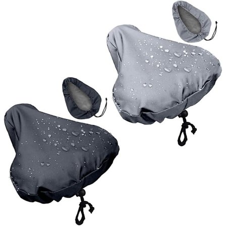 2 stk vanntette sykkelsetetrekk med snøring, sykkelsetebeskyttelse mot støv, sykkelsete regntrekk sykkelsetebeskyttelsesskjold, sykkeltilbehør