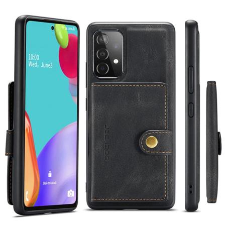 Käytännöllinen magneettinen kansi korttilokerolla - Samsung Galaxy A72 Svart