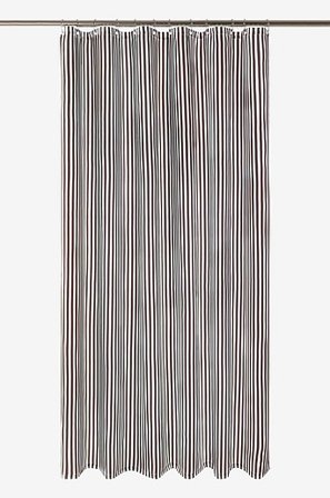 Jotex - Bruseforhæng Kaffe/Benvit - EMMY - Køb Badeforhæng hos Jotex