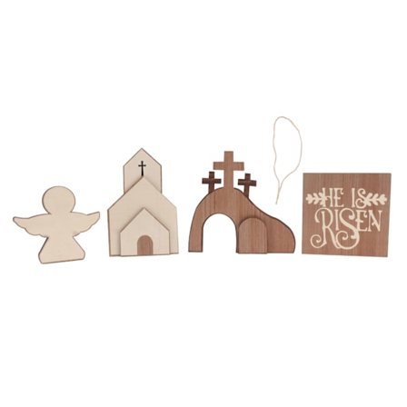 Påske Bakke Bundle Træ Dekoration til Hjem Kirke Kontor Festlig Atmosfære Type B