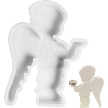 Engel Silikoneform til Epoxyharpiks, Engel Silikoneform til Lys - Lys