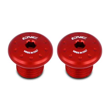CNC Racing Rear Footrest Blanking Caps (M8 - 2 pcs) - Ducati Streetfighter V4 2020-2022