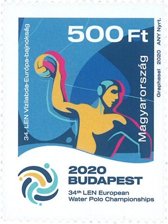 Ungarn - EM i Vandpolo - Postfrisk frimærke