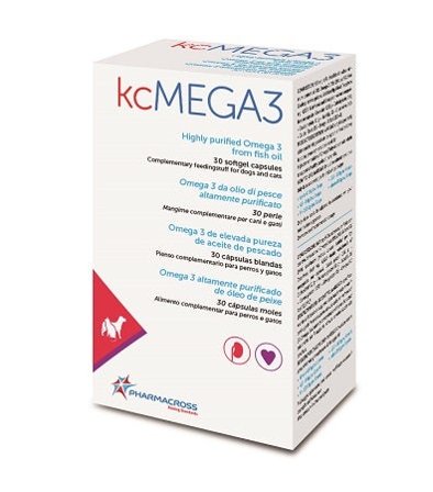 Kcmega3 Omega3 Da Olio Di Pesce Mangime Complementare Cani/Gatti