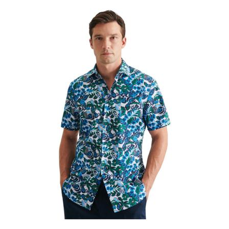 Seidensticker Business Shirt Shaped , Blauw , Heren , Maat: L