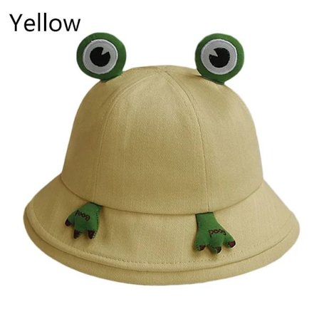Söt hatt Groda Bucket Hat GUL Gul