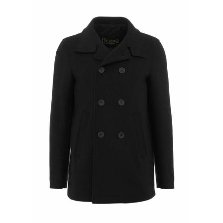 Herno, Double-Breasted Coats Zwart, Heren, Maat:XL