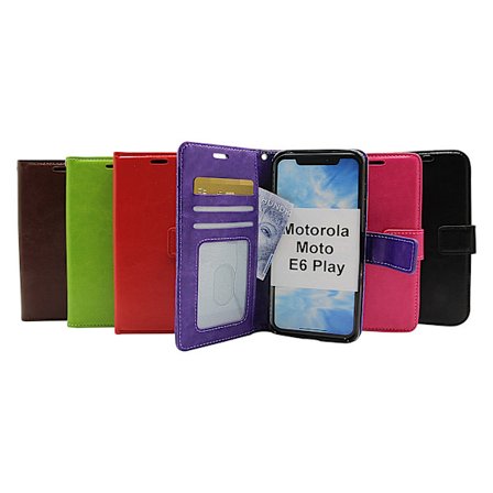 Crazy Horse Wallet Motorola Moto E6 Play