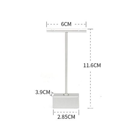 Øredobbstativ Oppbevaringsholder Hylle SILVER S
