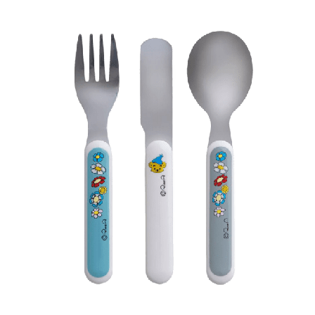 BAMSE Bestick 3 delar, Ballong Mata & äta Flerfärgad 14CM