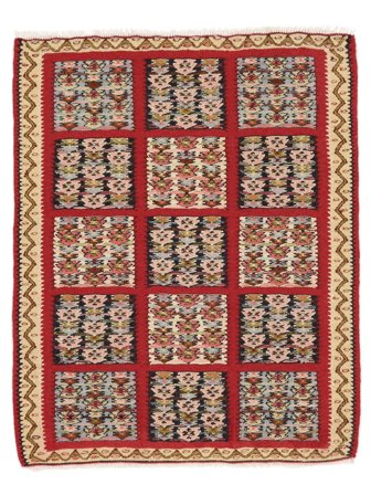 Lite Kelim Senneh Fine Teppe 78X97 Ull