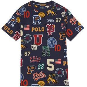 Kids - Ralph Lauren Printed T-Shirt Navy 8-9 Years - Tops - 8-9 years - Navy