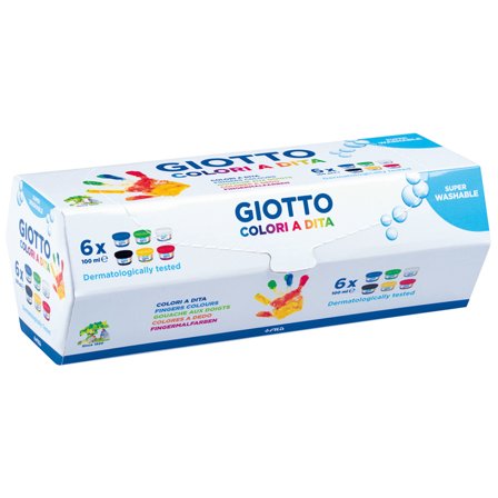 Giotto Dita Fingerfarben 6x100 ml
