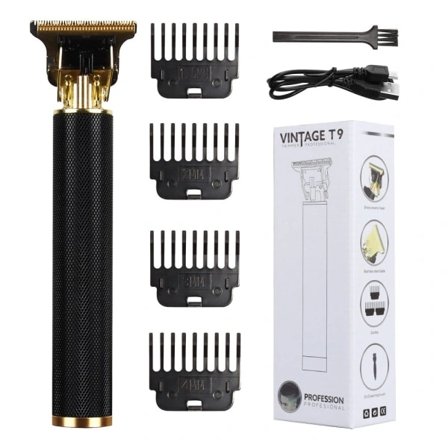 Professional Hair and Beard Trimmer - Black 7 Pieces
