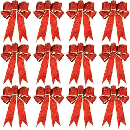 12 st Glitter Jul Bågar Jul Girlang Båge Jul