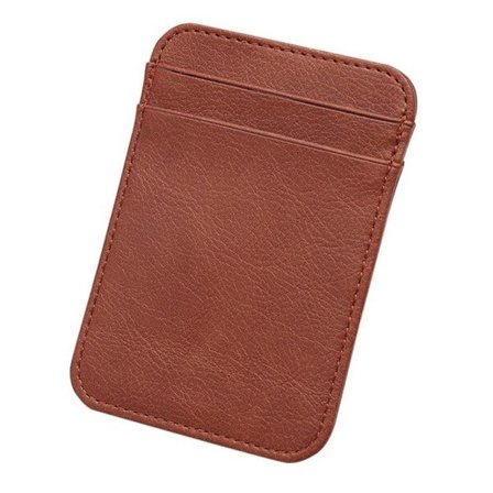 Pystysuora korttikotelo keinonahkaa - Eri värejä