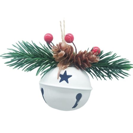 Juleklokker til juletreet Julklokker pynt i rødt hvitt grønt juleklokker pynt for kransgirland