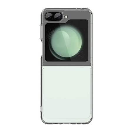 SAM Galaxy Z Flip 6, Akryl Telefondeksel, Støtsikkert Mykt Telefondeksel (Transparent)