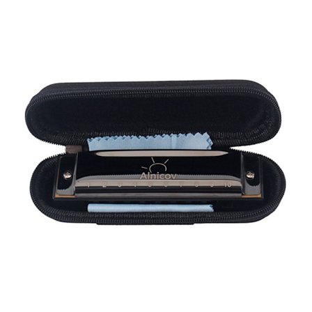 Blues Munspel Key-of-C, 10 hål 20 Toners Munspel professionell munorgan för vuxna, nybörjare och studenter