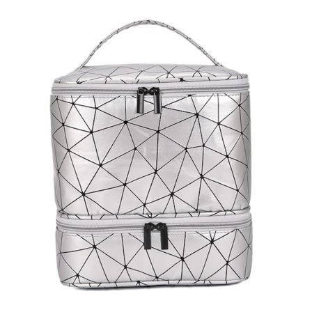 Negle Organizer Manicure Taske SØLV