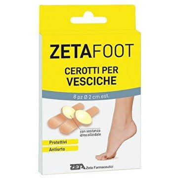 Zeta Foot Cerotto Idrocolloidale Vesciche 8 Pezzi