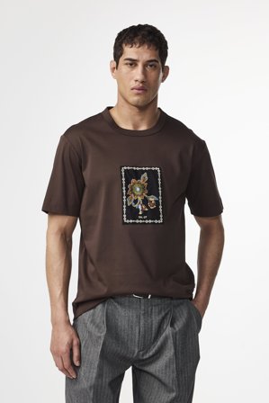 Pedro T-shirt Herr Brun Ekologisk Bomull