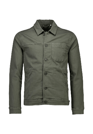 Lindbergh Cropped length overshirt Kavajer Herr Grön S
