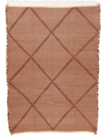 Oriental High Atlas Kilim Rug 227X319 Brown/Dark Red Wool, Morocco