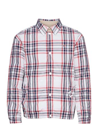 Tjm Reversible Check Jkt Beige Tommy Jeans