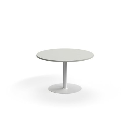 Table VERTICUS, Ø1200x720 mm, light grey/white