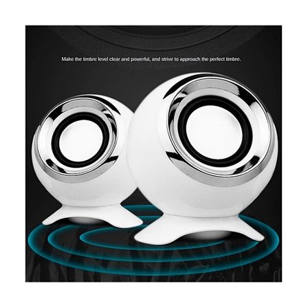 Datamaskin Høyttalere For PC Bærbare Høyttalere USB 3.5mm Ledning Musikk Spill Hifi Stereo Med Mikrofon For