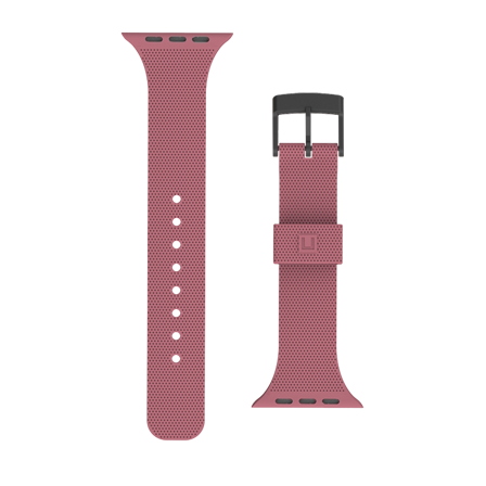 UAG [U] Apple Watch Band 45mm/44mm/42mm, Series 7/6/5/4/3/2/1/SE - Aurora Dusty Rose - klokkestropp for smart armbåndsur - antimikrobiell