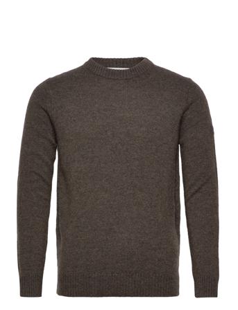 Bs Hugo Regular Fit Knitwear Neulepaita Pyöreä Kaula-aukko Ruskea Bruun & Stengade