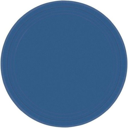 Amscan Runda Festplattor (Förpackning om 8) One Size Blå