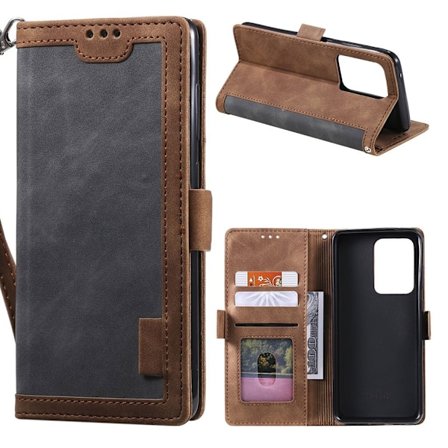 Suburbian läder Samsung Galaxy Note 20 Plus fodral - Silver/Grå