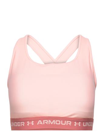 Ua Crossback Mid Bra Lingerie Bras & Tops Sports Bras - ALL Rosa Under Armour
