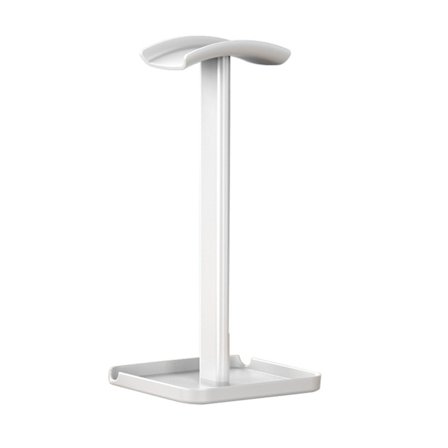 Vit plast hörlursställ