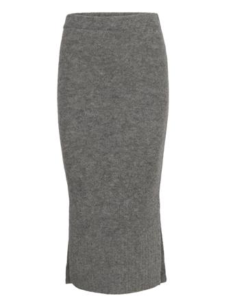 Pierre - Winter Wool Knelangt Skjørt Grå Day Birger Et Mikkelsen