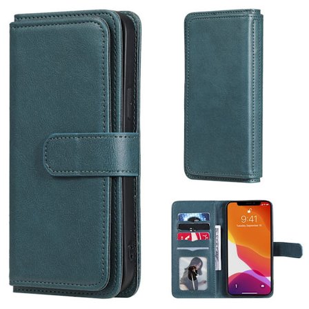 iPhone 13 Pro Max etui med pung & 10 kortpladser – Grøn