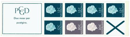 Holland 1968 - Frimærkehæfte NVPH PB 7bF - Postfrisk