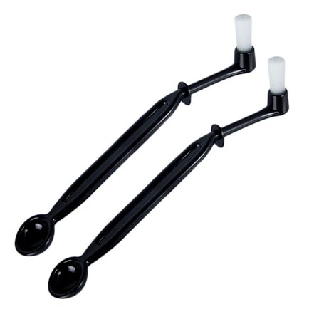Kaffe- och espressomaskinsborste i nylon med sked (2-pack)