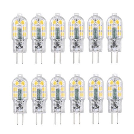 Tomshine G4 LED-pærer 12-pakning varmhvit