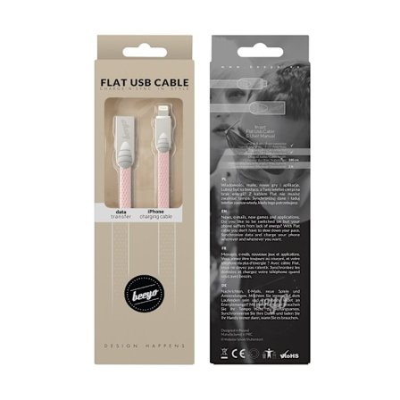iPhone Hurtig opladning Lightning kabel til iPhone / iPad - Pink